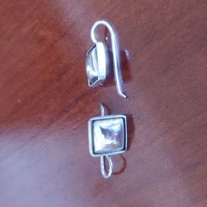 SIlpada Sterling Silver Square Earrings